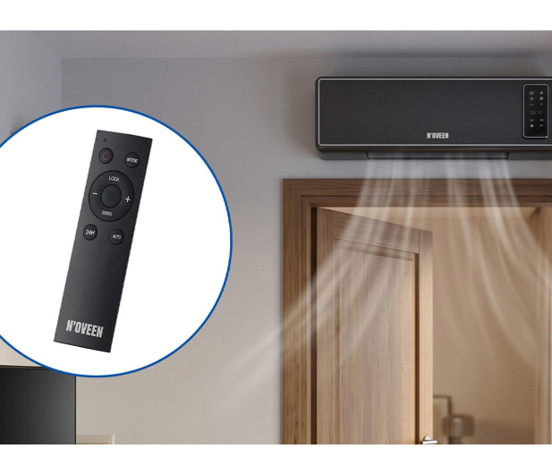 NOVEEN Kurtyna powietrzna HC3399 X-LINE TUYA WIFI SMART BLACK - 1601582 - zdjęcie 9